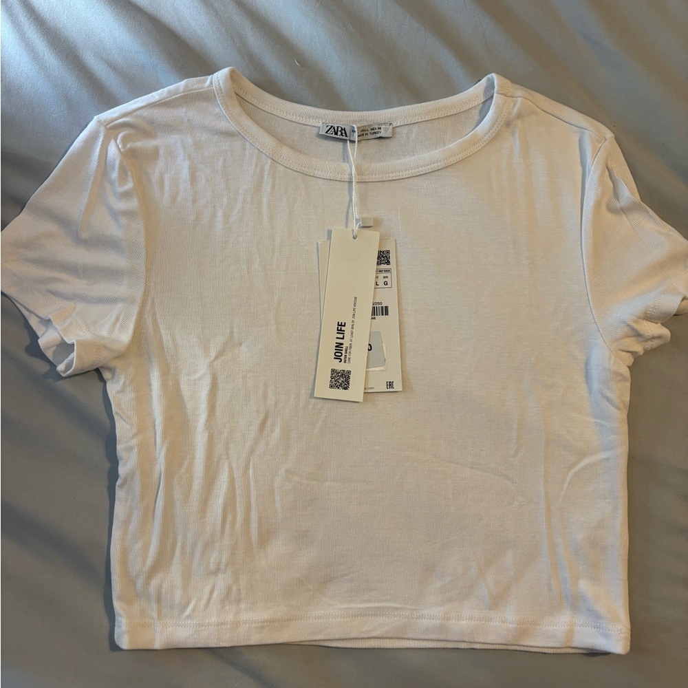 Zara cropped t-shirt